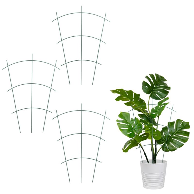 Podpora Drabinka KADAX Doniczkowa Do Roślin Kwiatów Palik Stalowy Zielona 3szt