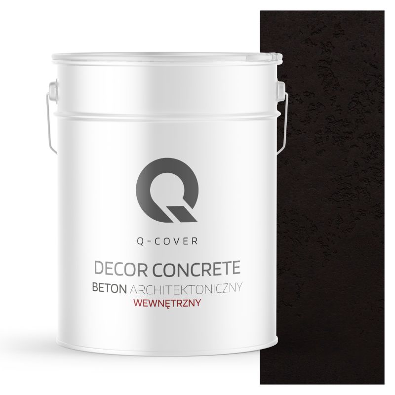Beton Architektoniczny Wewnętrzny Q-Cover Czarny RAL9005 15KG
