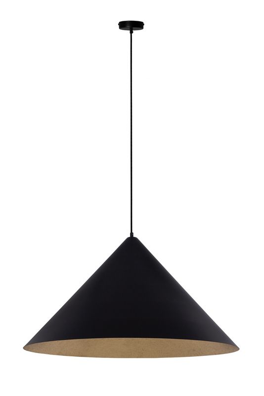 Lampa wisząca Sigma Lighting Vesuvio 9150 czarno-złota nowoczesna 1xE27 x 1 szt.