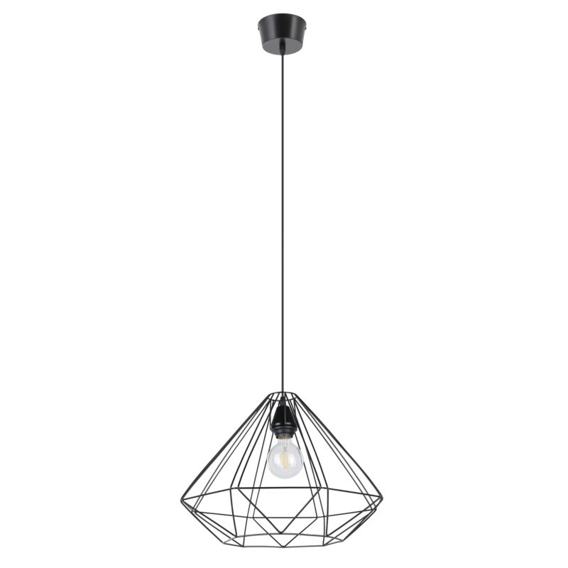 Lampa wisząca GoodHome Smertrio 1 x E27 44 cm czarna