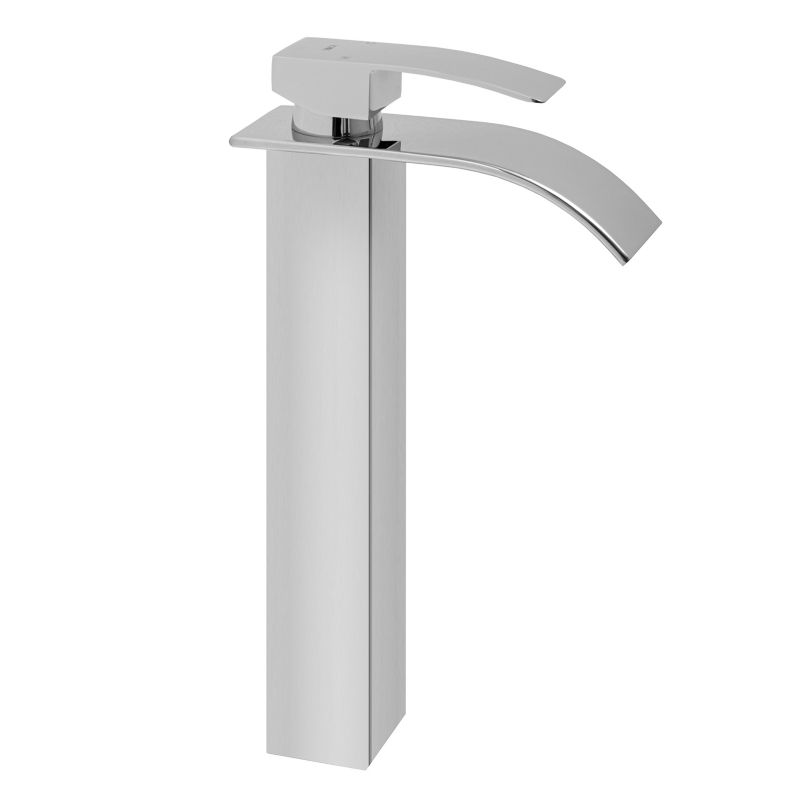 Bateria umywalkowa NIAGARA 36 - YOKA HOME wysoka nablatowa wodospad cubic chrom- 1 szt.