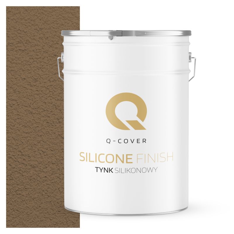 Tynk Silikonowy Elewacyjny Baranek 2.0mm Q-Cover Kakaowy F545 25KG