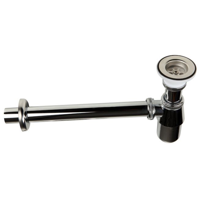 Syfon butelkowy do umywalki chrom