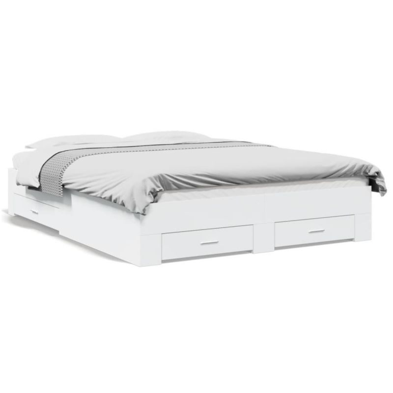 Łóżko drewniane WaszeMeble 140x200 cm biała WM-3280384 1 szt.