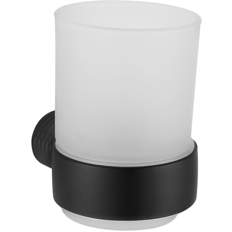 Kubek na szczoteczki Mexen Base czarny 9,5 cm 1 szt.