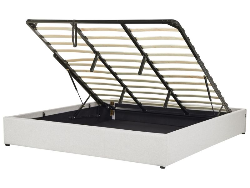 Łóżko Dinan 180 x 200 cm Jasnoszary 1 szt.