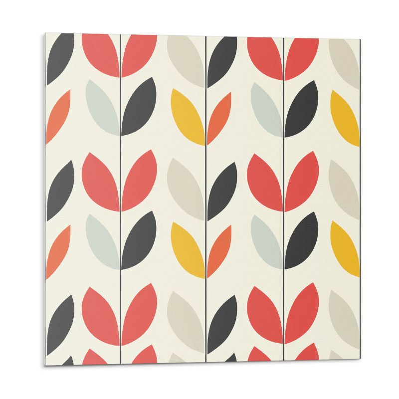 Kafelki samoprzylepne Wallfluent 30x30 cm Roślinny wzór 9 szt.