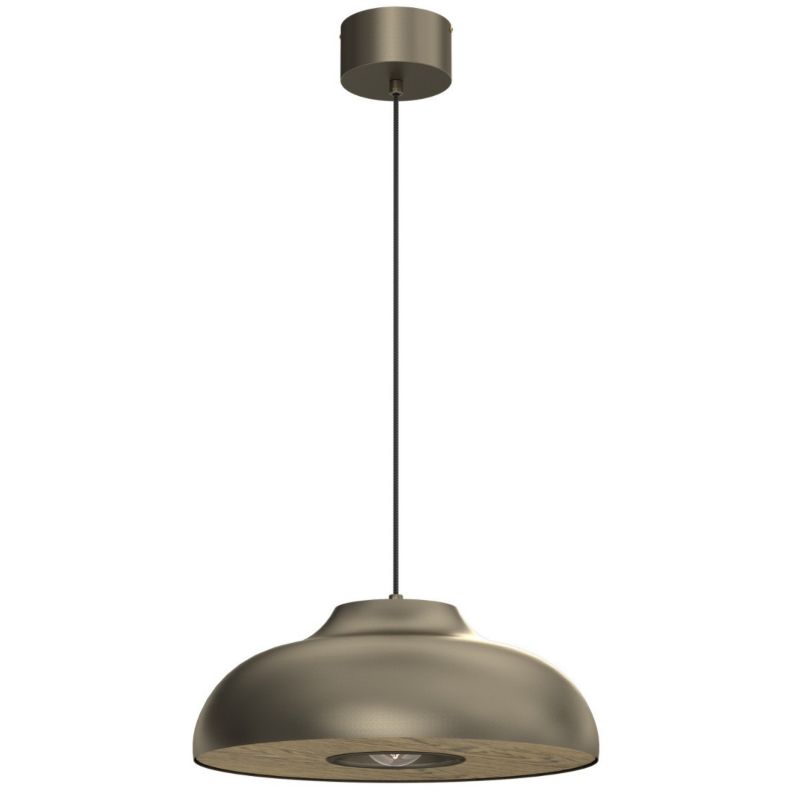 Lampa wisząca Luminex Bilbao tytanowe złoto wym: 110 x 39 x 39 cm 1xE27 x 15W 1 szt.