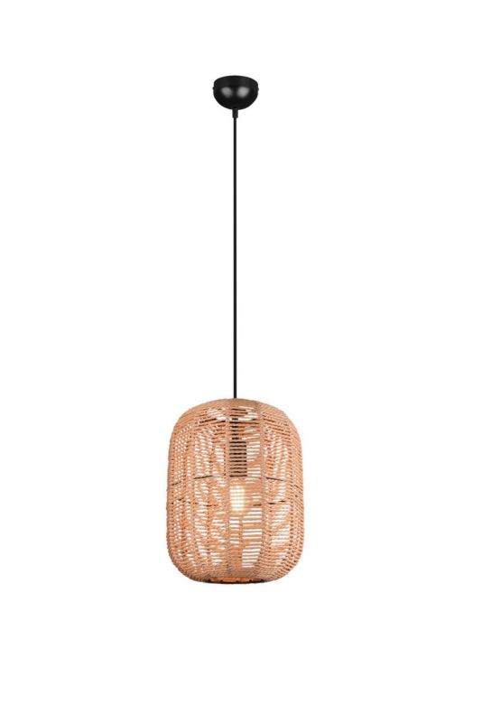 Lampa sufitowa wisząca Trio Runa czarno-brązowa wym: 150 x 35 x 35 cm 1xE27 x 1 szt.