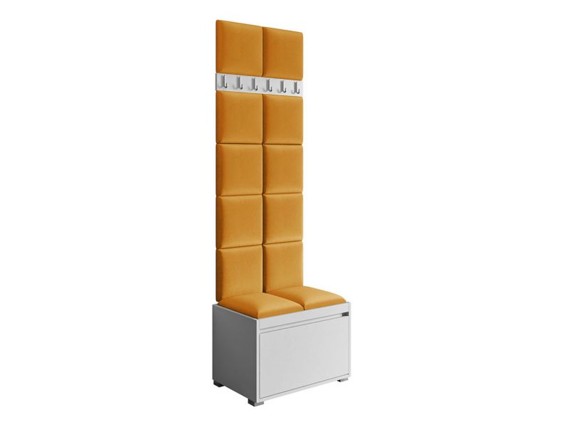 Zestaw do przedpokoju MIRJAN 24 Grawis 60 II biały + żółty 1 kpl.