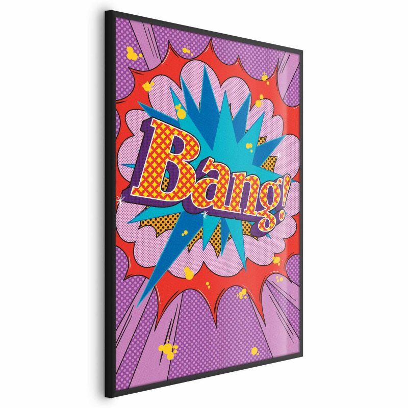 Plakat Artgeist Bang 21x30 cm z ramą czarną 1 szt