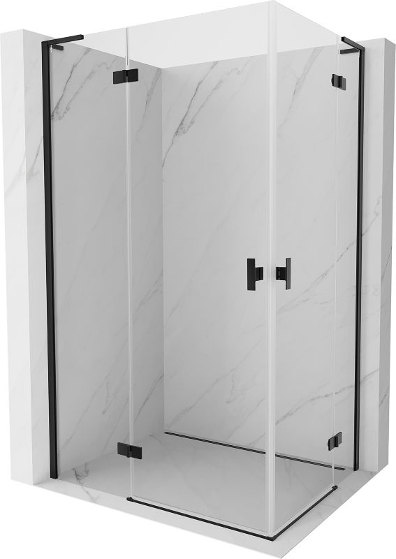 Kabina prysznicowa Mexen Mist-H L czarna 95 x 70 cm 1 szt