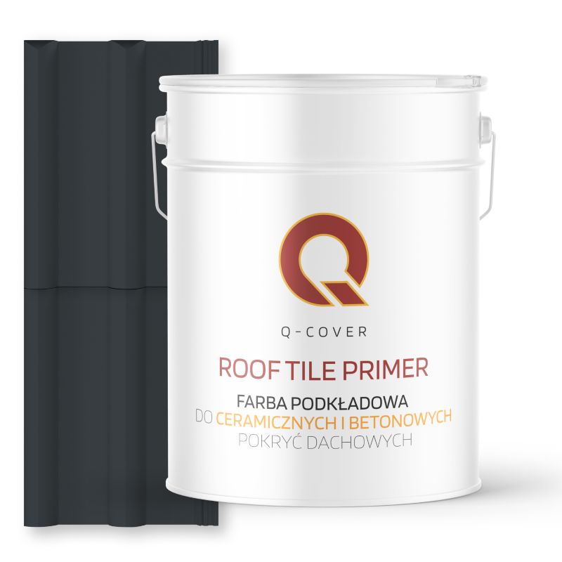Farba Podkładowa do Dachów Ceramicznych i Betonowych Pokryć Dachowych Q-Cover Antracyt RAL7016 10L