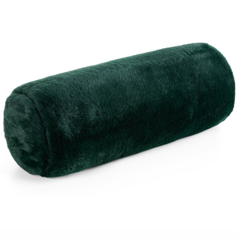 Wałek Futrzany Nina Eurofirany Zielony 15X45 Cm Poduszka Dekoracyjna 1 Szt.