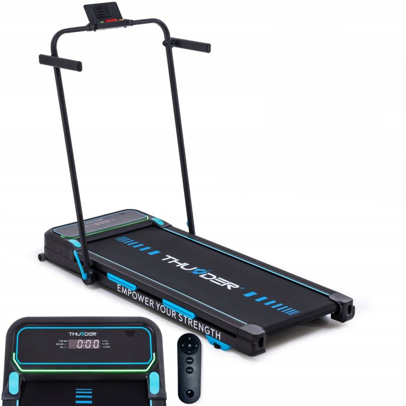 Bieżnia elektryczna składana THUNDER VIVA-PRO 12 km/h z Bluetooth pilotem i oświetleniem LED 1szt.
