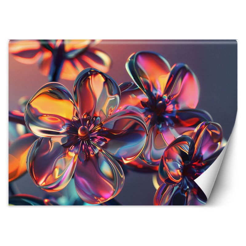 Fototapeta Feeby Szklane kwiaty w pastelowych barwach 200x140 1 szt