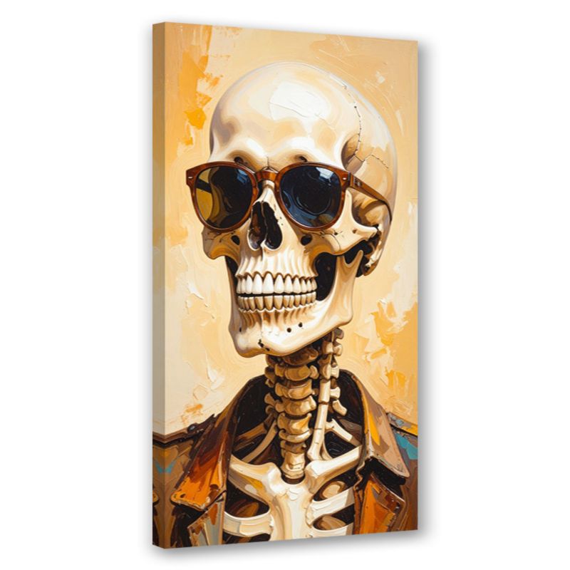 Obraz do pokoju młodzieżowego Feeby Czaszka w okularach 60x120cm 1szt