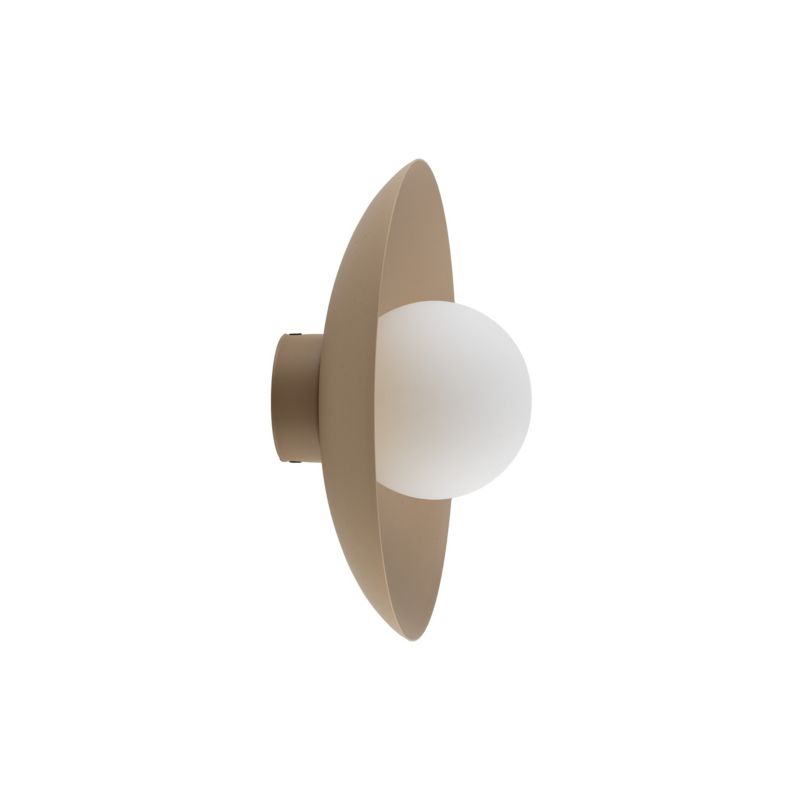 Kinkiet TK-Lighting Slate Sabia Beżowy kulka szklana mleczna 1Xg9 - 1 szt.