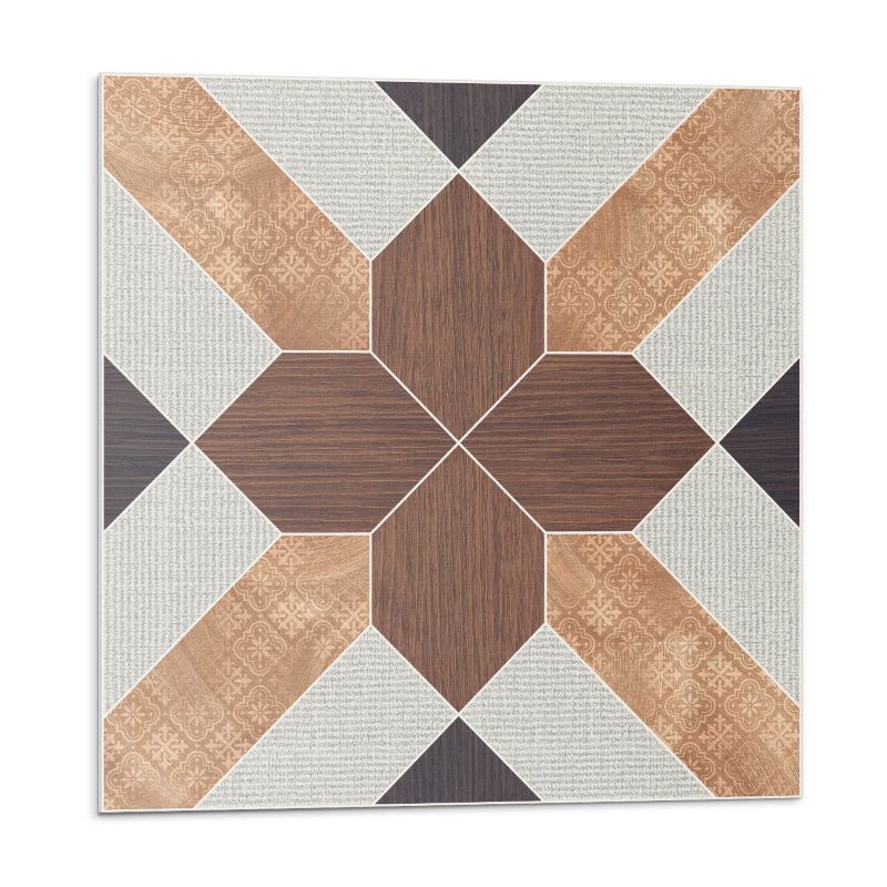 Kafelki samoprzylepne Wallfluent 30x30 cm Abstrakcyjny motyw geometryczny 9 szt.