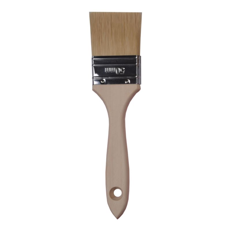 Pędzel płaski z drewnianą rączką 50 mm