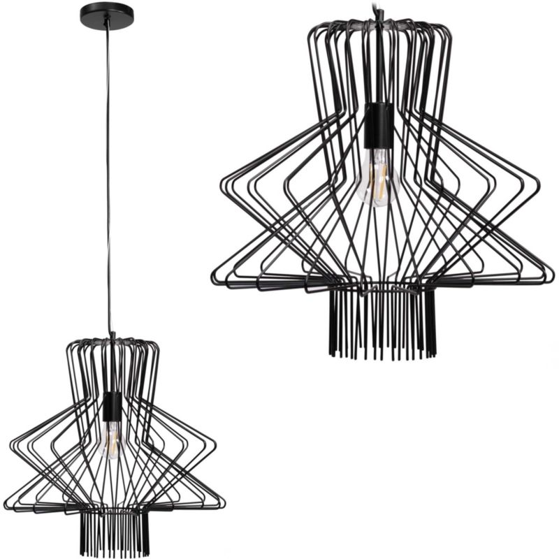 Lampa Sufitowa Wisząca Toolight App1458-1Cp Czarny