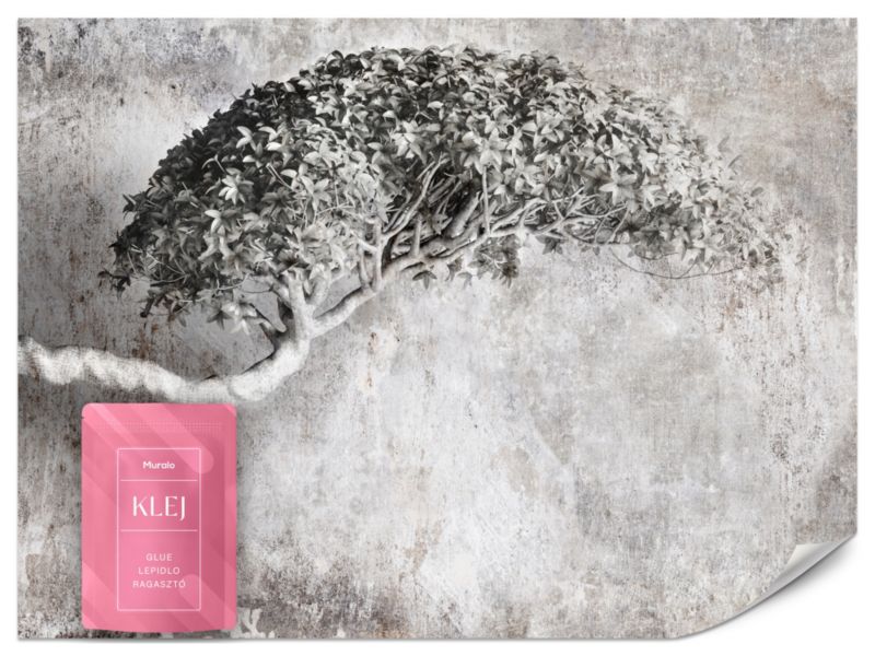 Fototapeta Muralo Abstrakcyjne Drzewo na Betonie 300x210 cm 1szt.