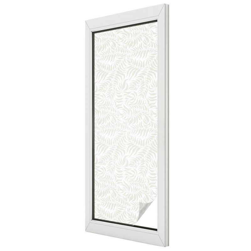 Folia Witrażowa Wallfluent 50x146 cm Naklejka na Szybę Liściasty motyw minimalistyczny harmonia 1 rol.