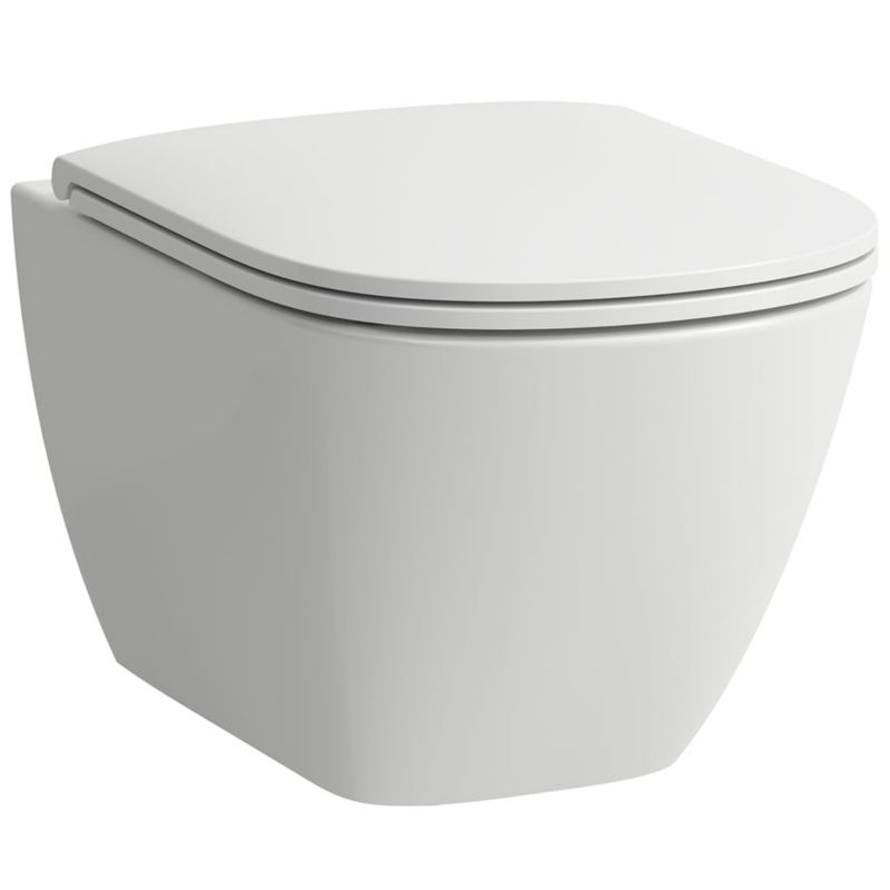 Miska WC Laufen Lua z deską wolnoopadającą, bez kołnierza, biały, spłukiwanie wirowe, 1 szt.