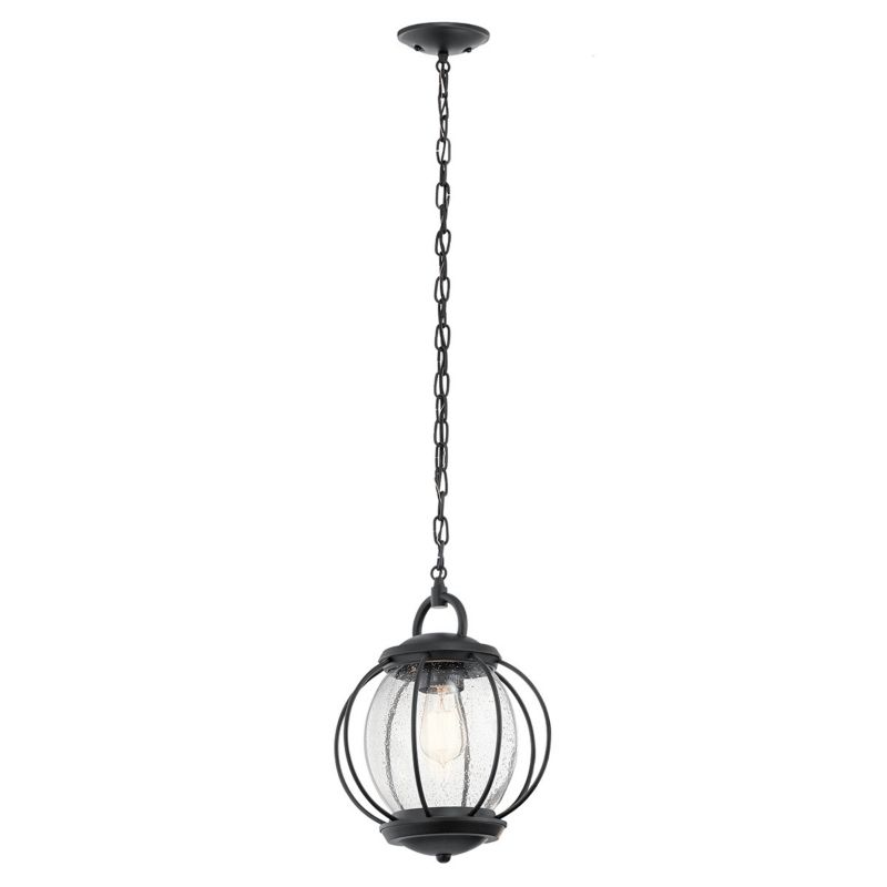 Lampa sufitowa zewnętrzna Kichler Vandalia teksturowana czerń 1 x E27 x 60W IP44 wym: 231,5 x 27,9 x 27,9 cm - 1 szt.