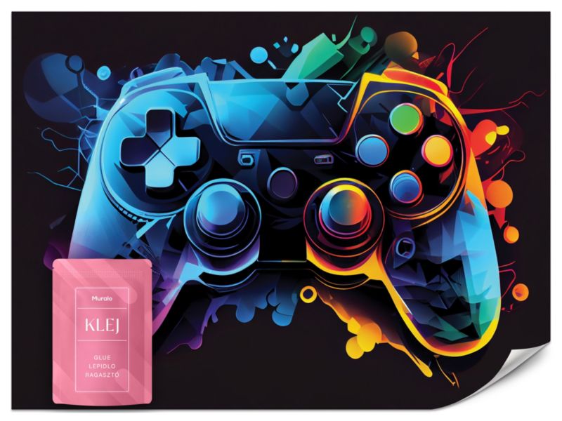 Fototapeta Muralo Kolorowy Kontroler do Gry100x70 cm 1szt