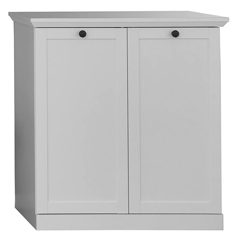 Komoda DIVE 81 Mebel Elite Niska do Salonu Dwudrzwiowa Biała Klasyczna 1 szt