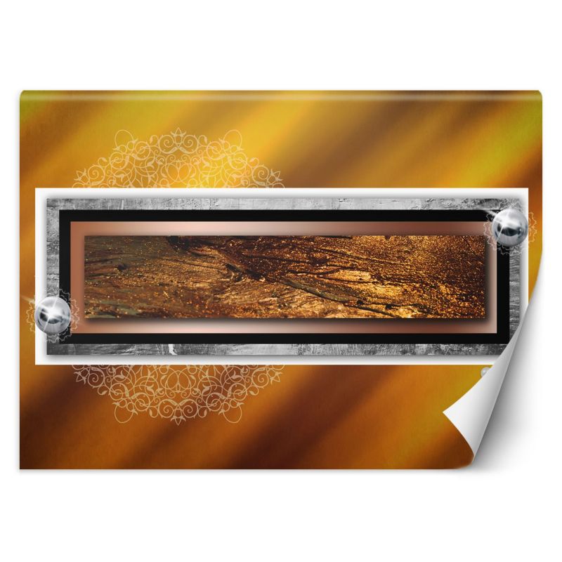 Fototapeta Feeby Złota abstrakcja mandala 400x280 1 szt