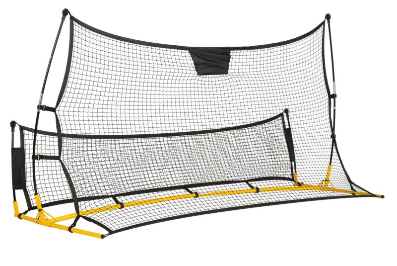 Rebounder do piłki nożnej Neo-Sport siatka trenażer bramka rama treningowa 210x120x35 cm 1 szt.