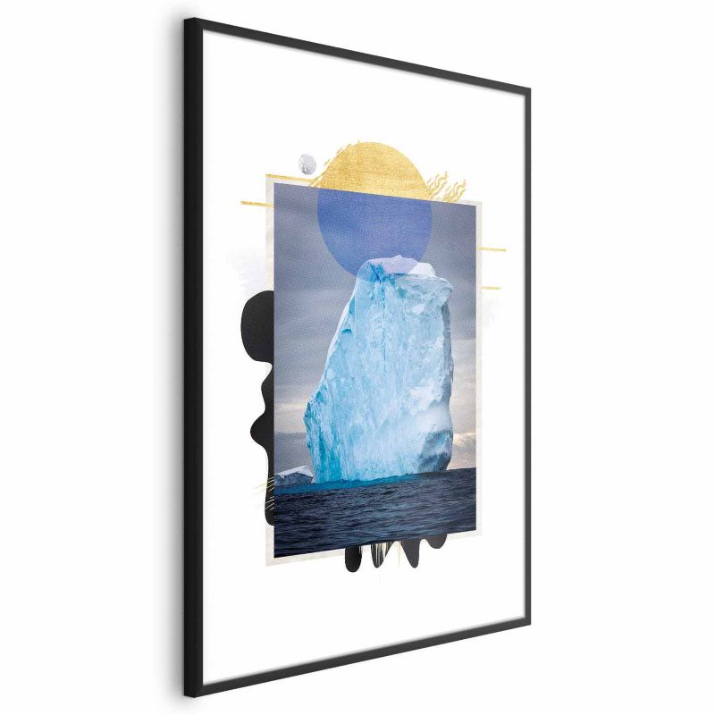 Plakat Artgeist Góra lodowa 60x90 cm z ramą czarną 1 szt