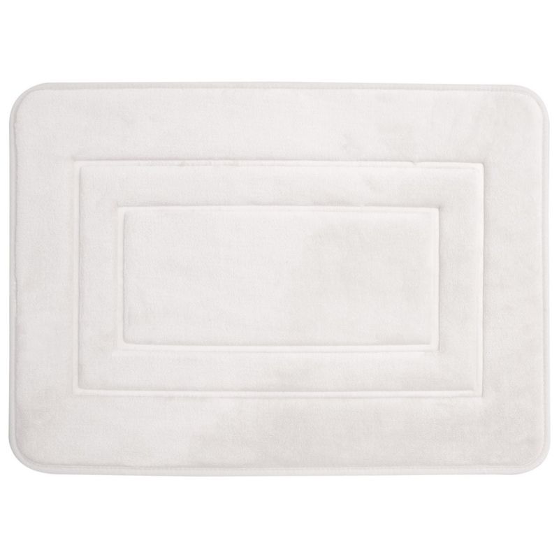 Dywanik łazienkowy Duschy San Remo biały 60x40 cm prostokątny syntetyczny 1 szt.