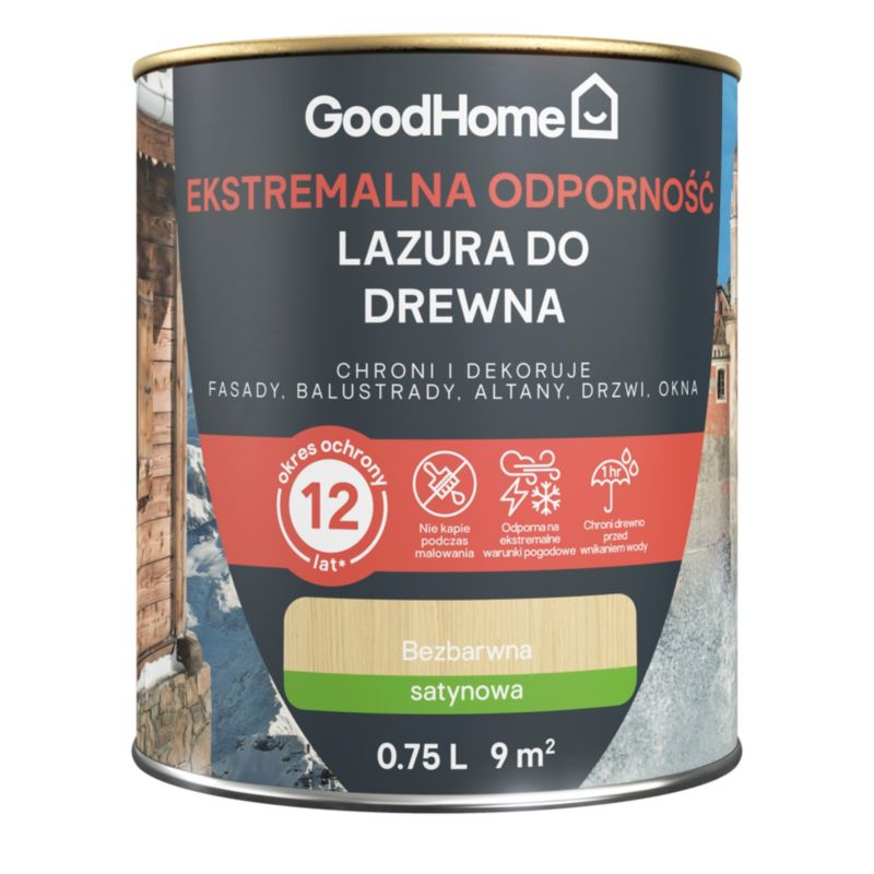 Lazura GoodHome 12 lat bezbarwna 0,75 l
