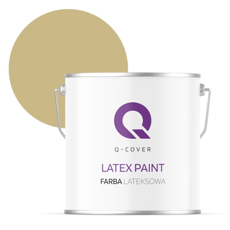 Farba Lateksowa Do Ścian i Sufitów Q-Cover Zgniła zieleń H2348 Głęboki Mat 5L