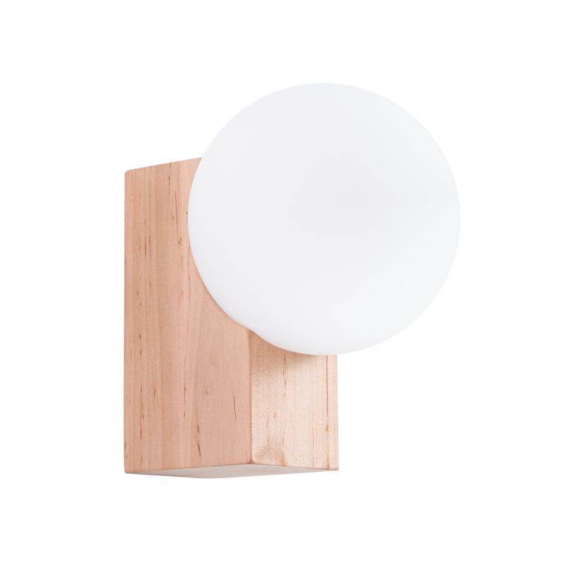 Kinkiet Sollux Lighting BULBO naturalne drewno 1 szt.