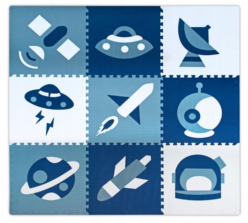 Mata Edukacyjna Sapphire SK-43 Cosmos Piankowa Puzzle 1kpl