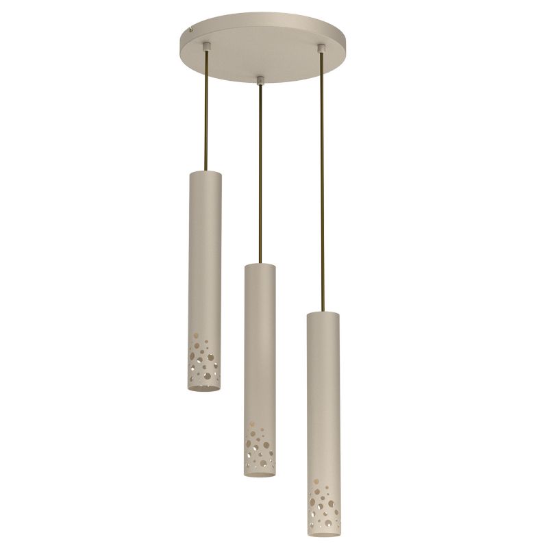 Lampa wisząca Luminex Tibia Buble 7389 kremowa tuby 3xGU10 x 8W 1 szt.