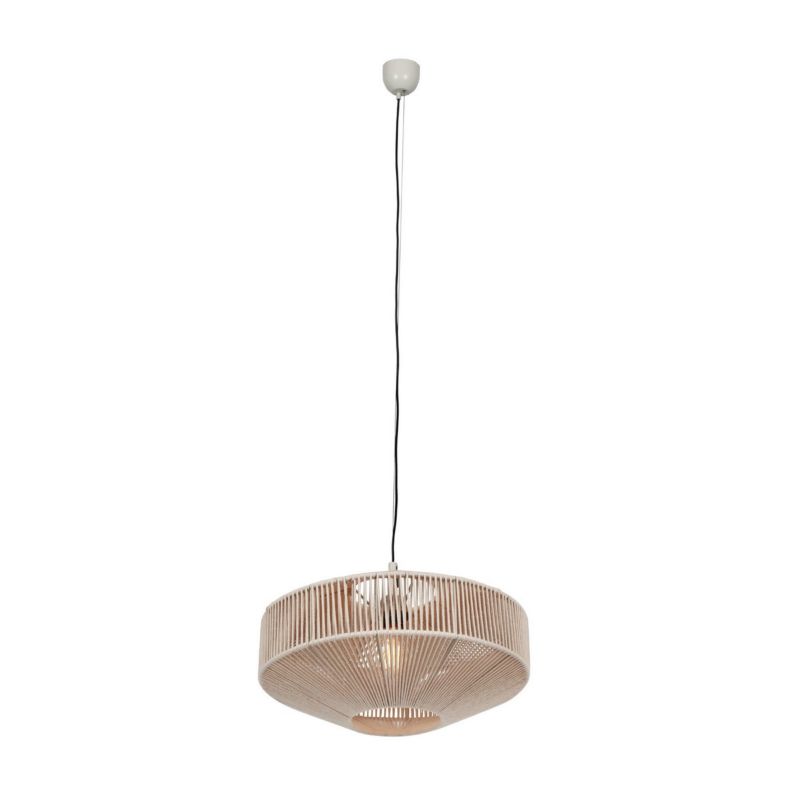 Lampa wisząca Trio Svea 7252 beżowo-kremowa boho 1xE27 x 1 szt.