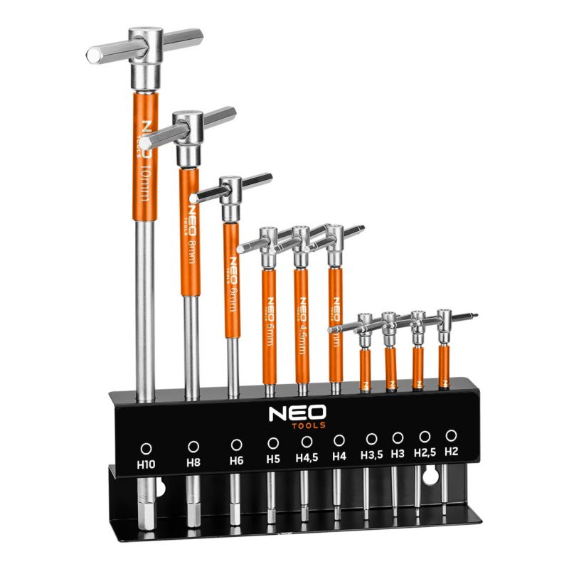 Klucze trzpieniowe z przetyczką NEO TOOLS 10 szt. w stojaku 2 - 10 mm 1 kpl