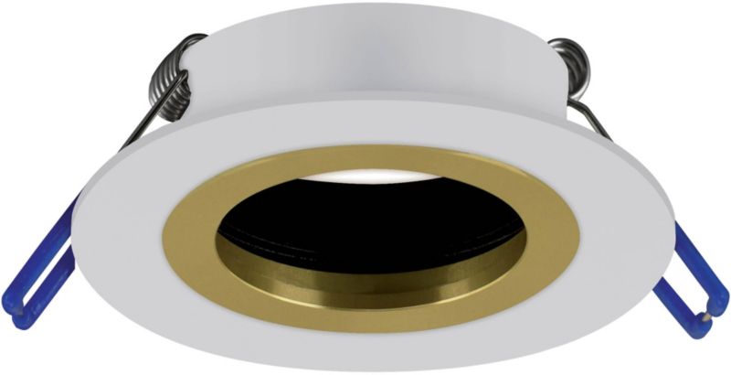 Oczko Struhm Pluto GU10 białe /złote