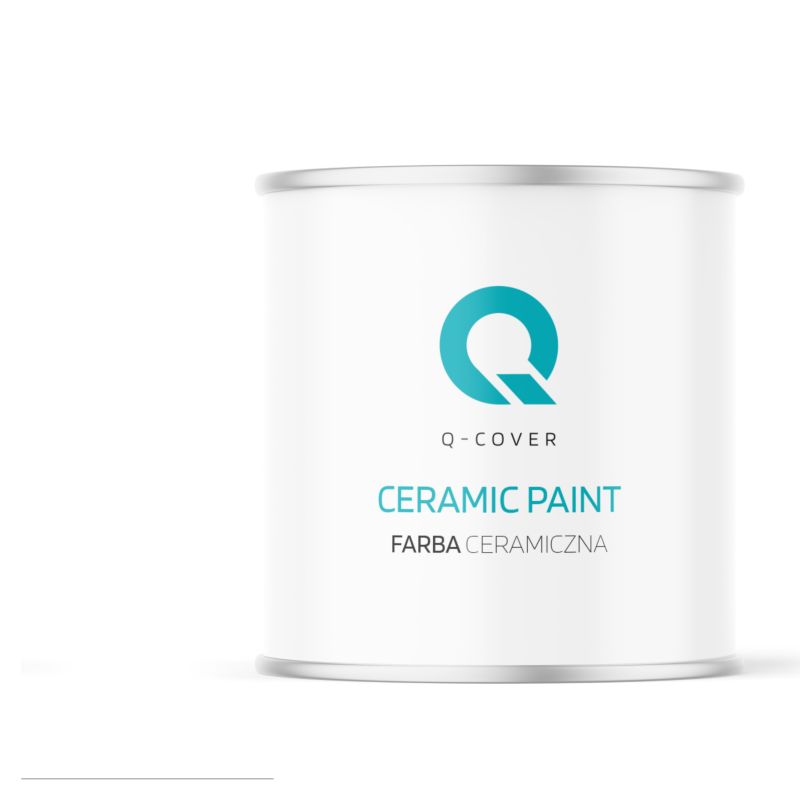 Farba Ceramiczna Do Ścian i Sufitów Q-Cover Śnieżny biały Głęboki Mat 2L