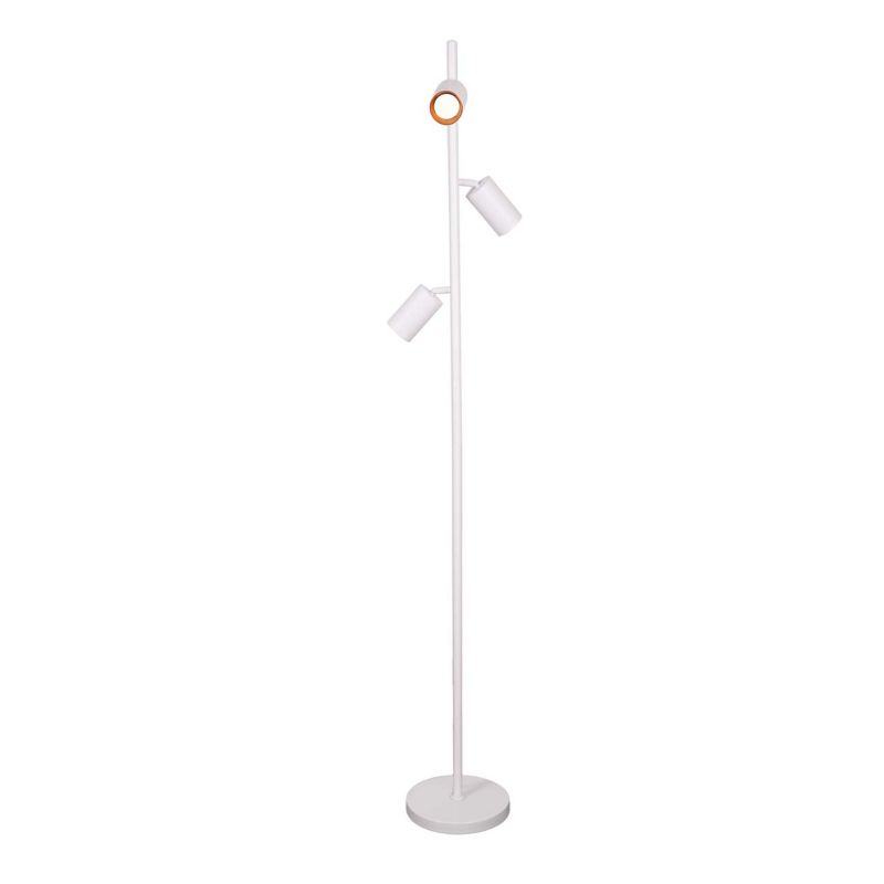 Lampa podłogowa Maribel Sanico Goldlux nowoczesna loftowa 3xgu10 biała ip20 - 328199 1 szt.