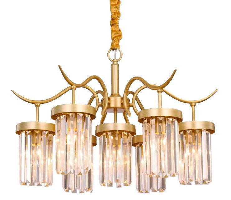 Lampa Sufitowa Wisząca Toolight App768-7Cp Złoty