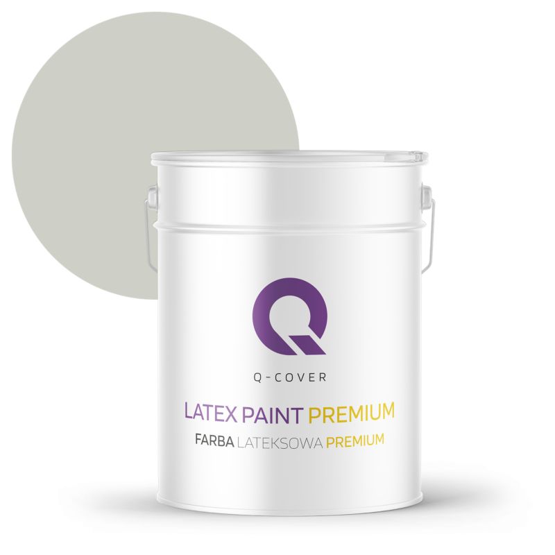 Farba Lateksowa Premium Plamoodporna do Ścian i Sufitów Q-Cover Khaki jasny H1762 Głęboki Mat 10L