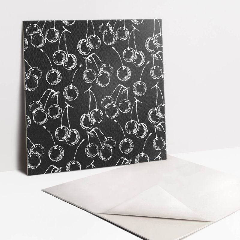 Kafelki samoprzylepne Tulup 30x30 cm Rysunkowe wiśnie 9 szt.