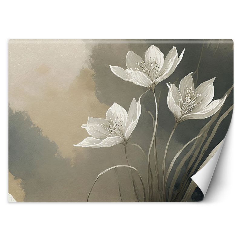 Fototapeta Feeby Kwiaty Abstrakcja Beż 250x175 1 szt