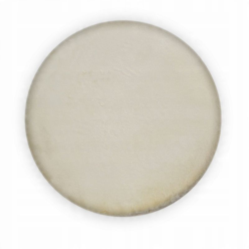 Dywan Seta Hali Bellarossa koło nowoczesny shaggy kremowy 80x80 cm 1 szt.